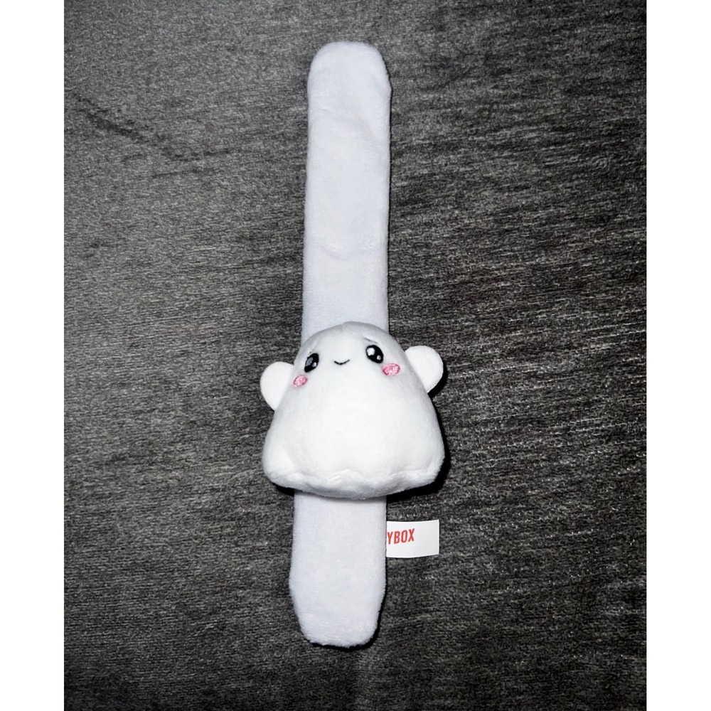LankyBox Ghosty Slap Bracelet White Plush Glow in the Dark YouTube Merch